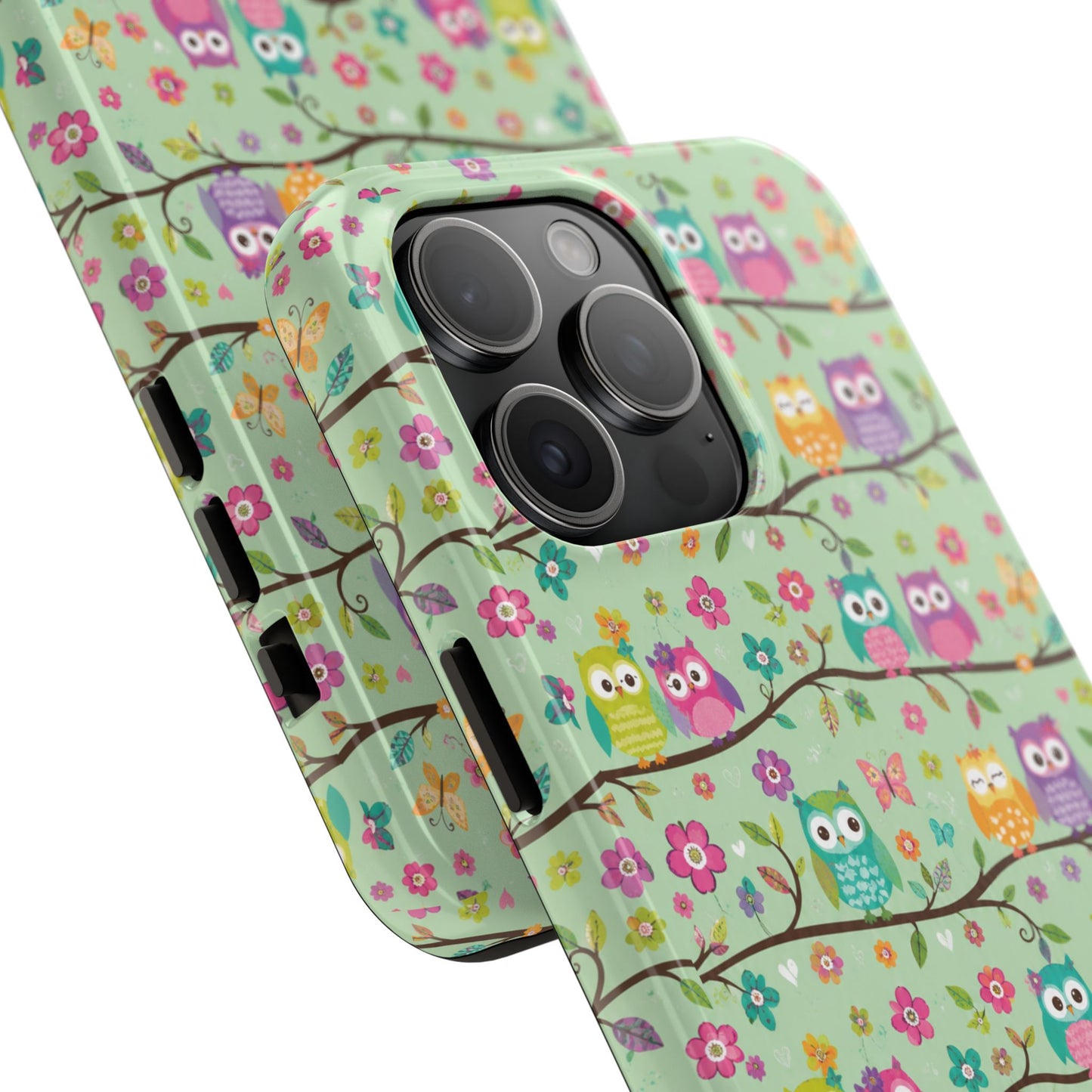 Cute Owl Pattern Tough Phone Case