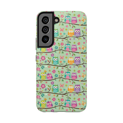 Cute Owl Pattern Tough Phone Case