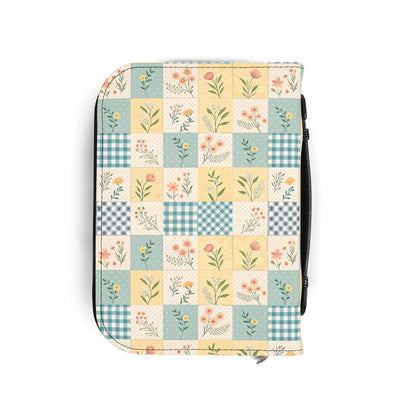 Pastel Floral Patchwork Zippered Bible Case