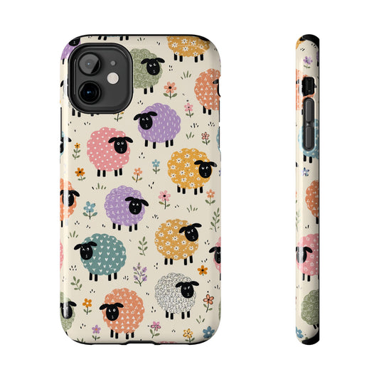 Cute Pastel Sheep Tough Phone Case