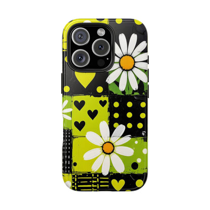 Daisy Patchwork Tough Phone Case