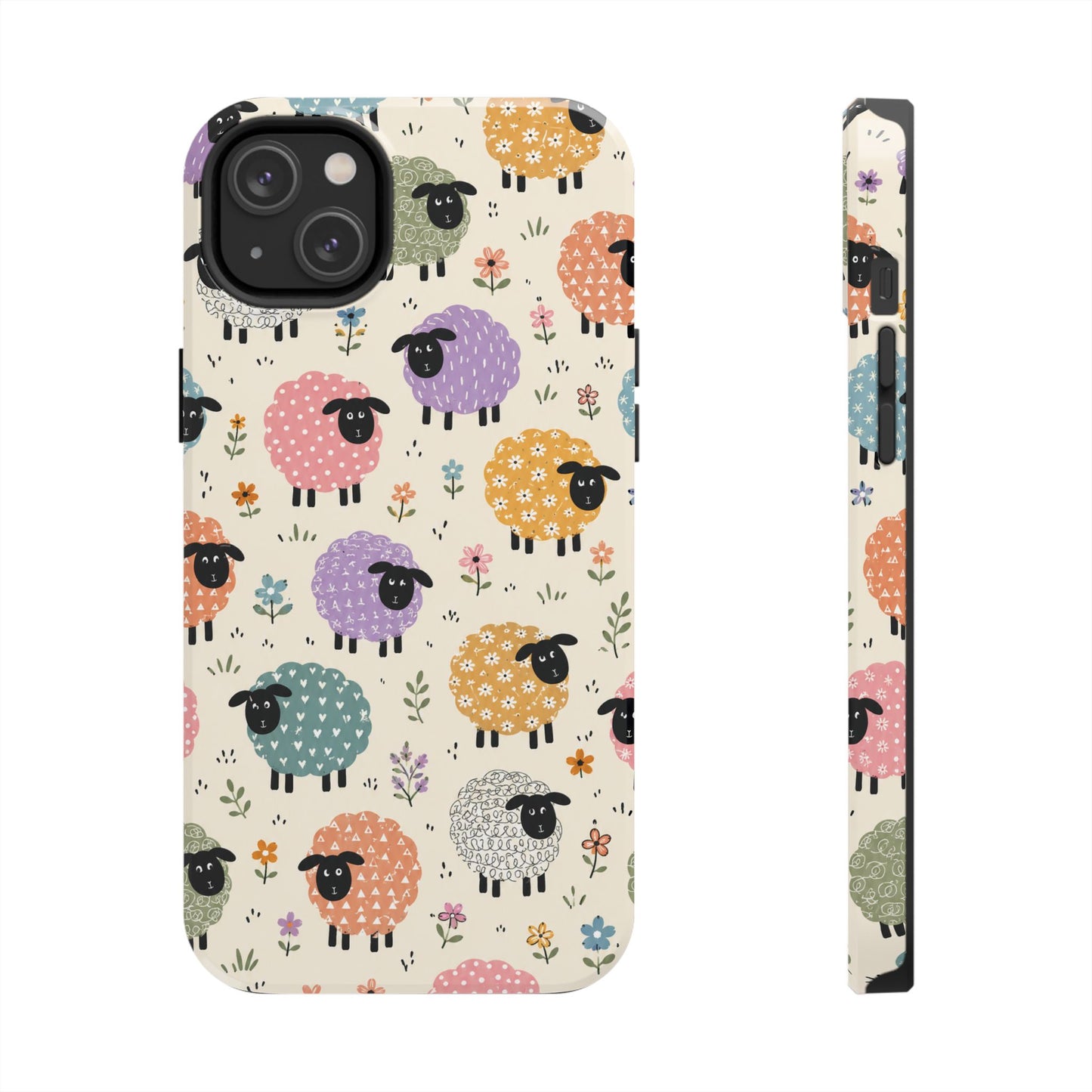 Cute Pastel Sheep Tough Phone Case