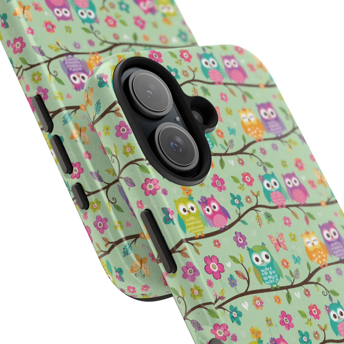 Cute Owl Pattern Tough Phone Case