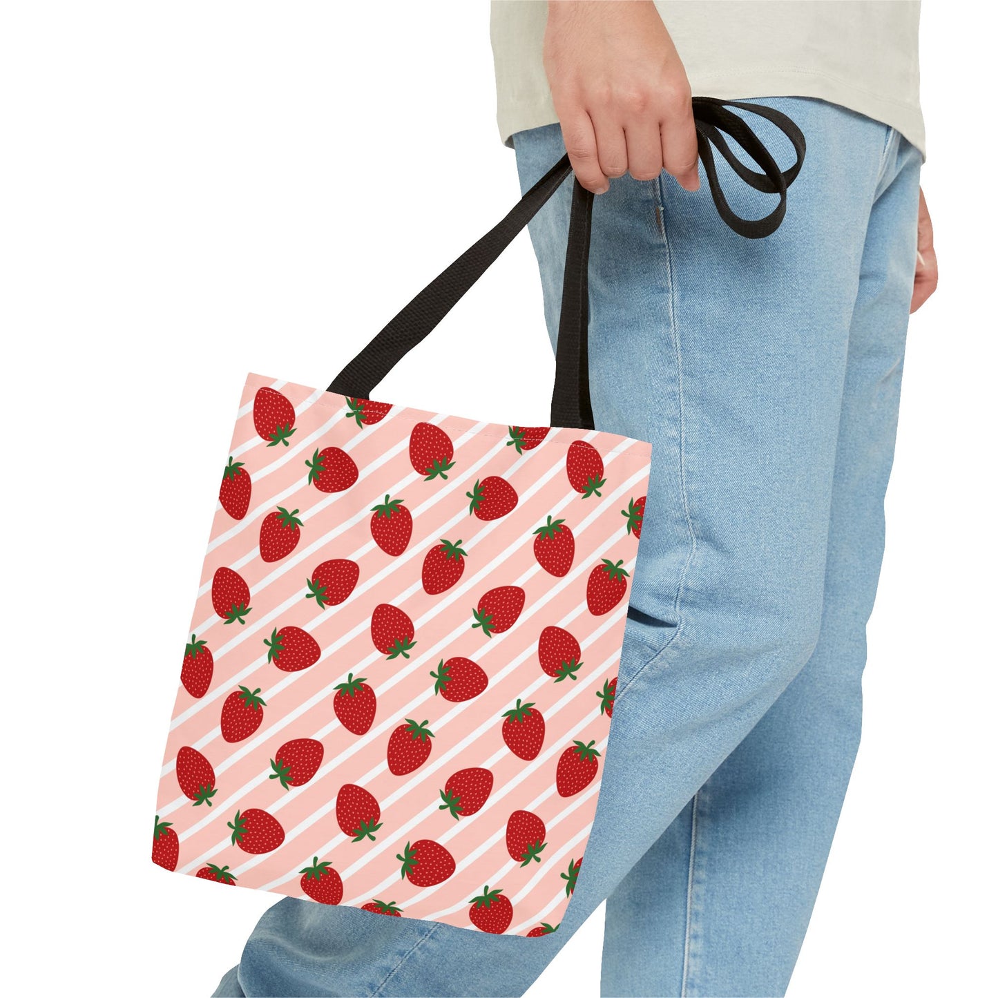Strawberry Pattern Tote Bag