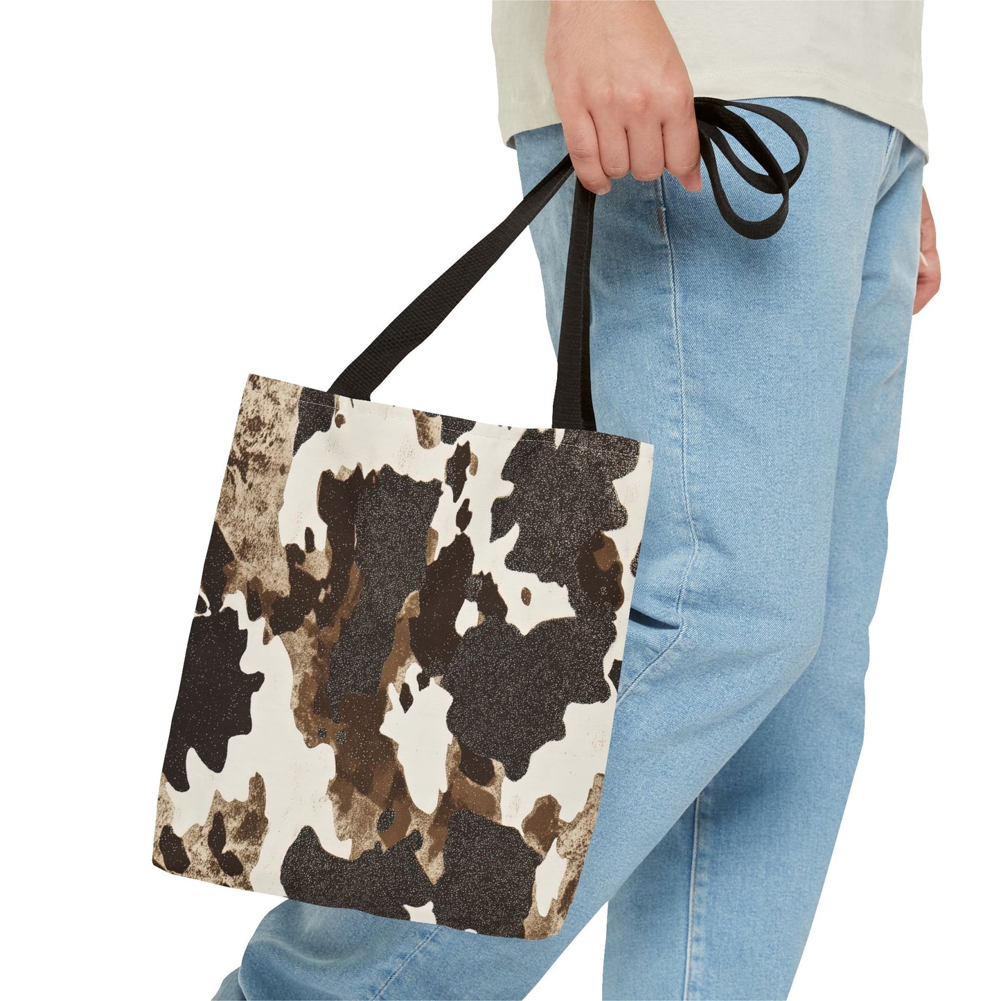 Cowhide Print Tote Bag