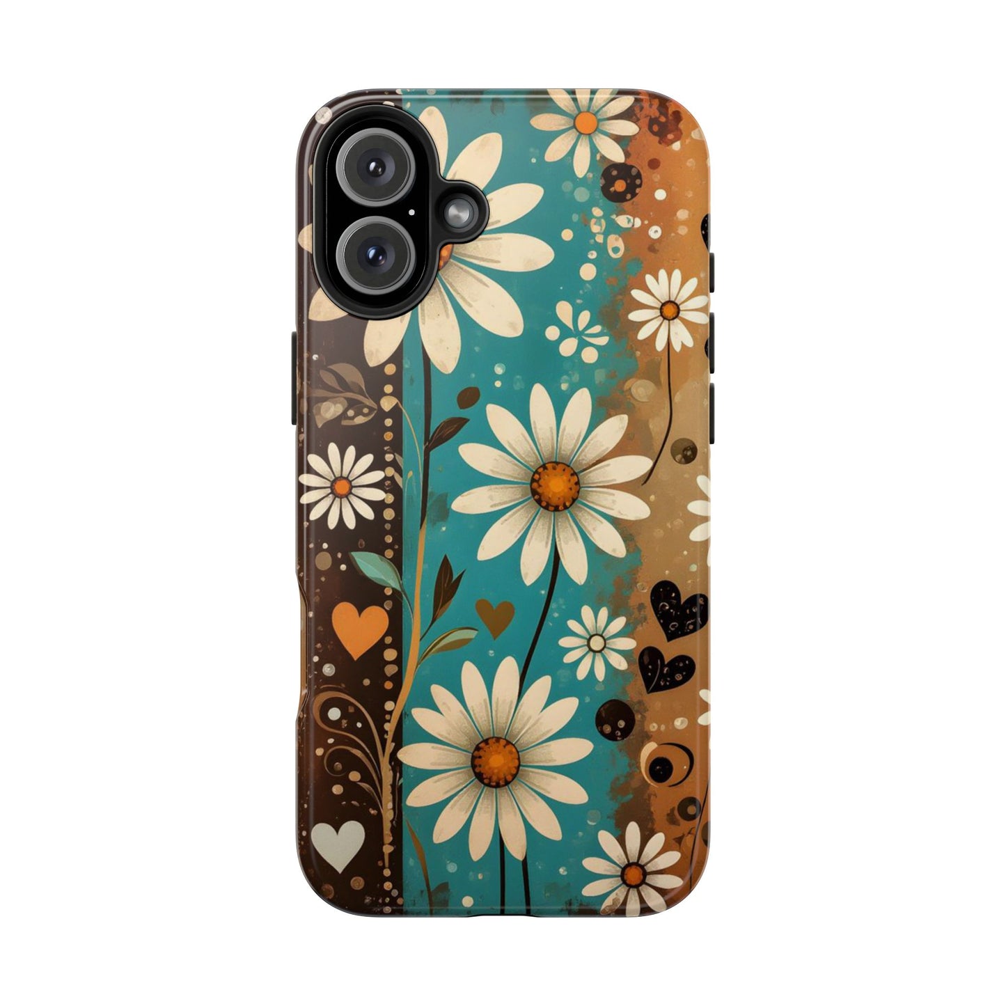 Vintage Daisy Floral Design Tough Phone Case