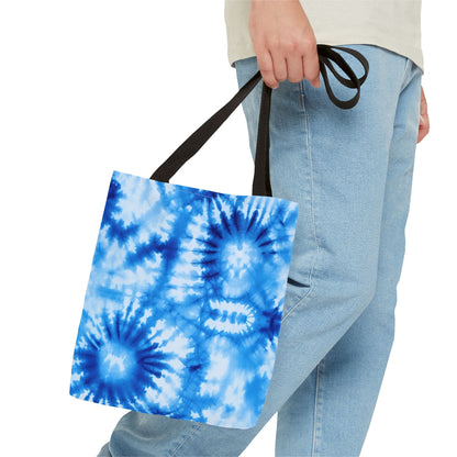 Blue Tie-Dye Tote Bag