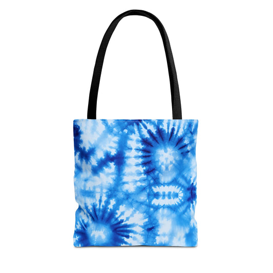 Blue Tie-Dye Tote Bag