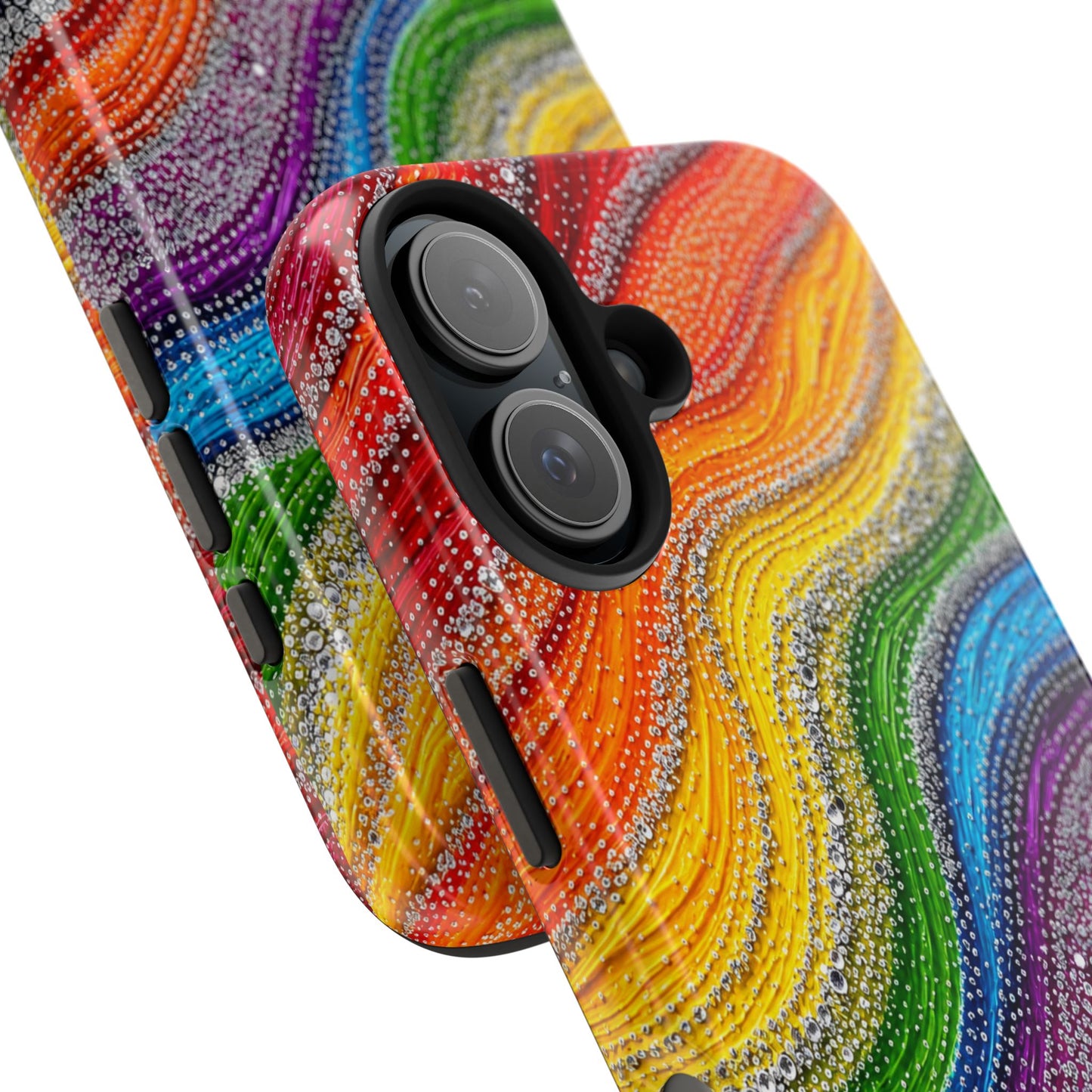 Rainbow Wave Tough Phone Case