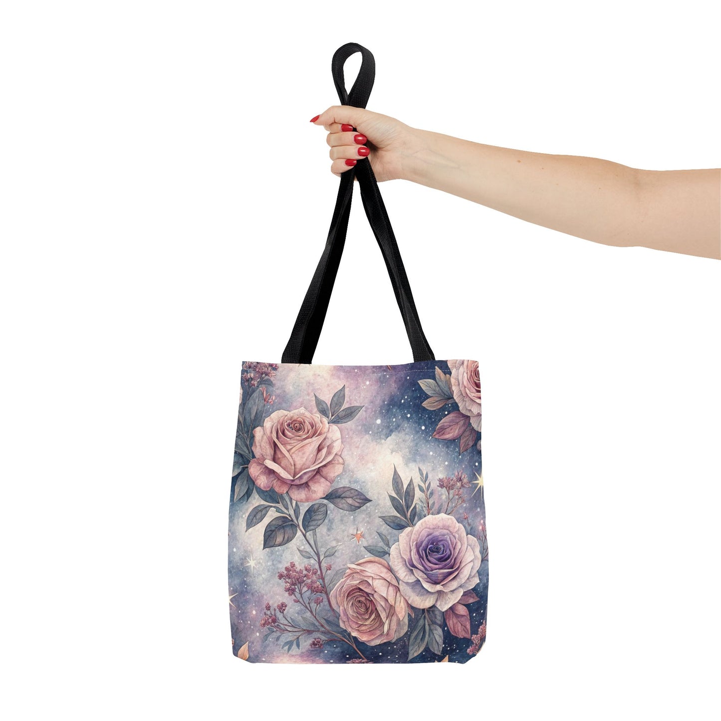 Floral Galaxy Tote Bag