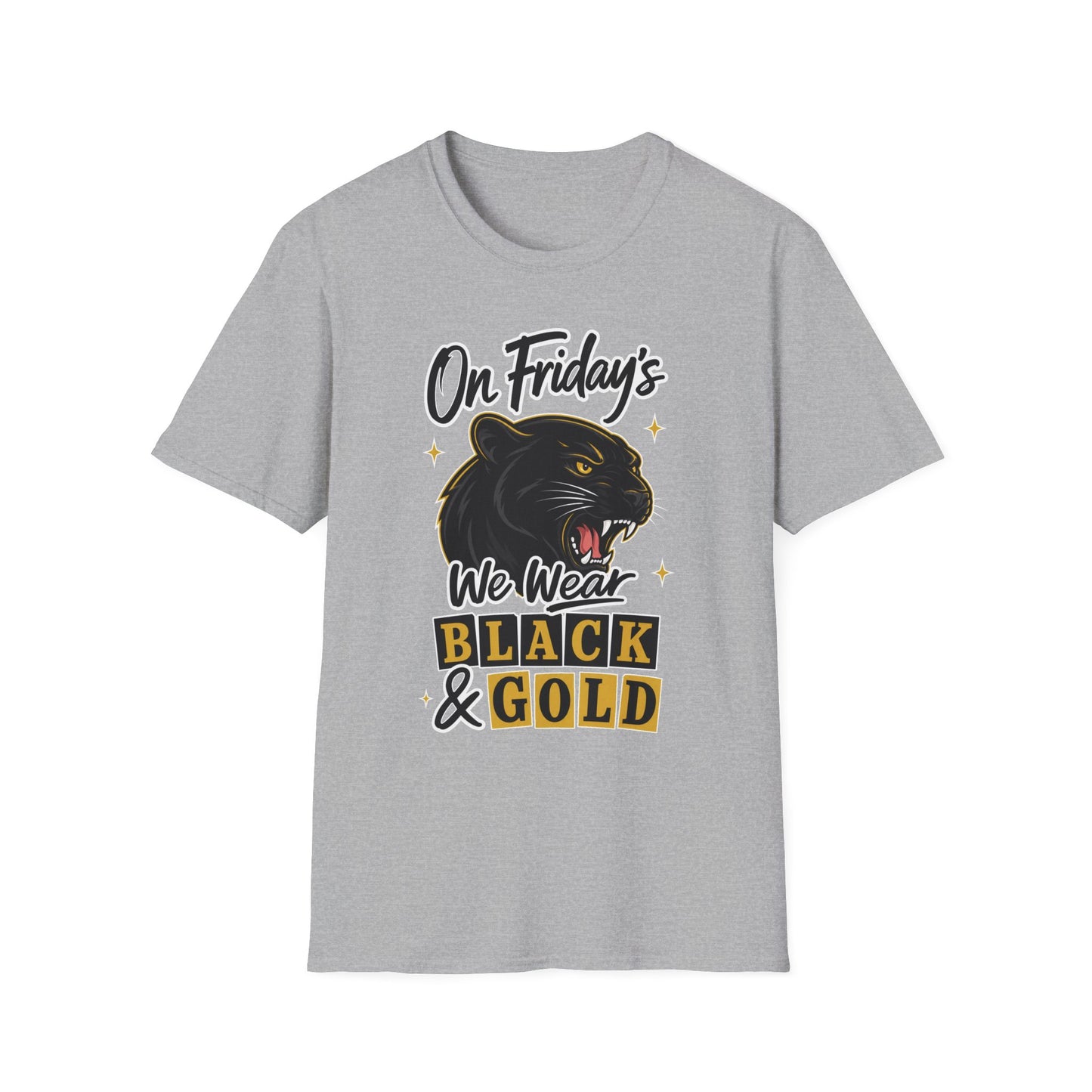 “On Friday’s We Wear Black & Gold” Panther Spirit Tee