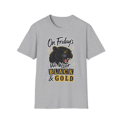 “On Friday’s We Wear Black & Gold” Panther Spirit Tee