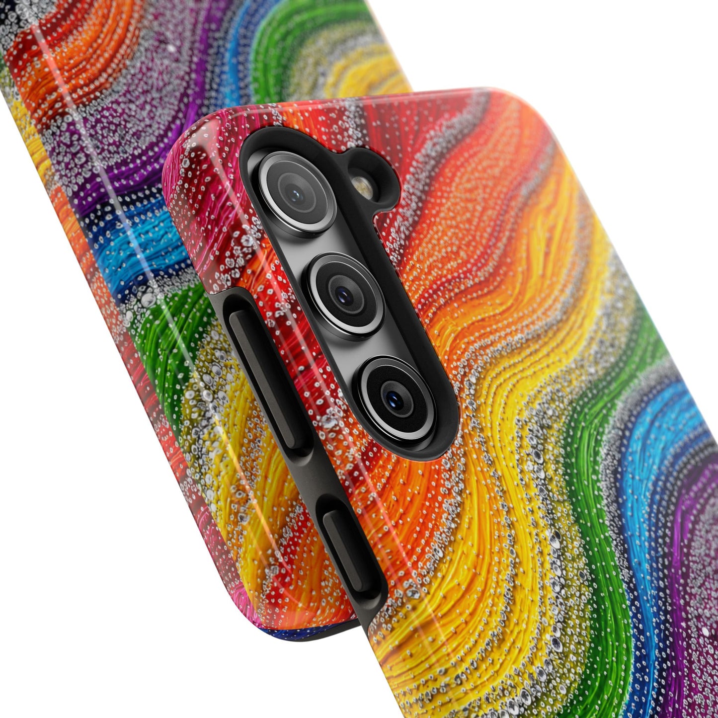 Rainbow Wave Tough Phone Case