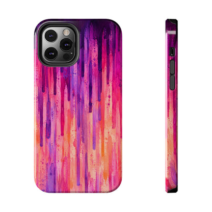 Abstract Pink & Purple Drip Tough Phone Case