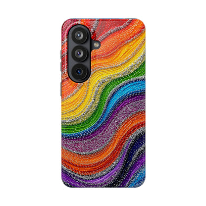 Rainbow Wave Tough Phone Case