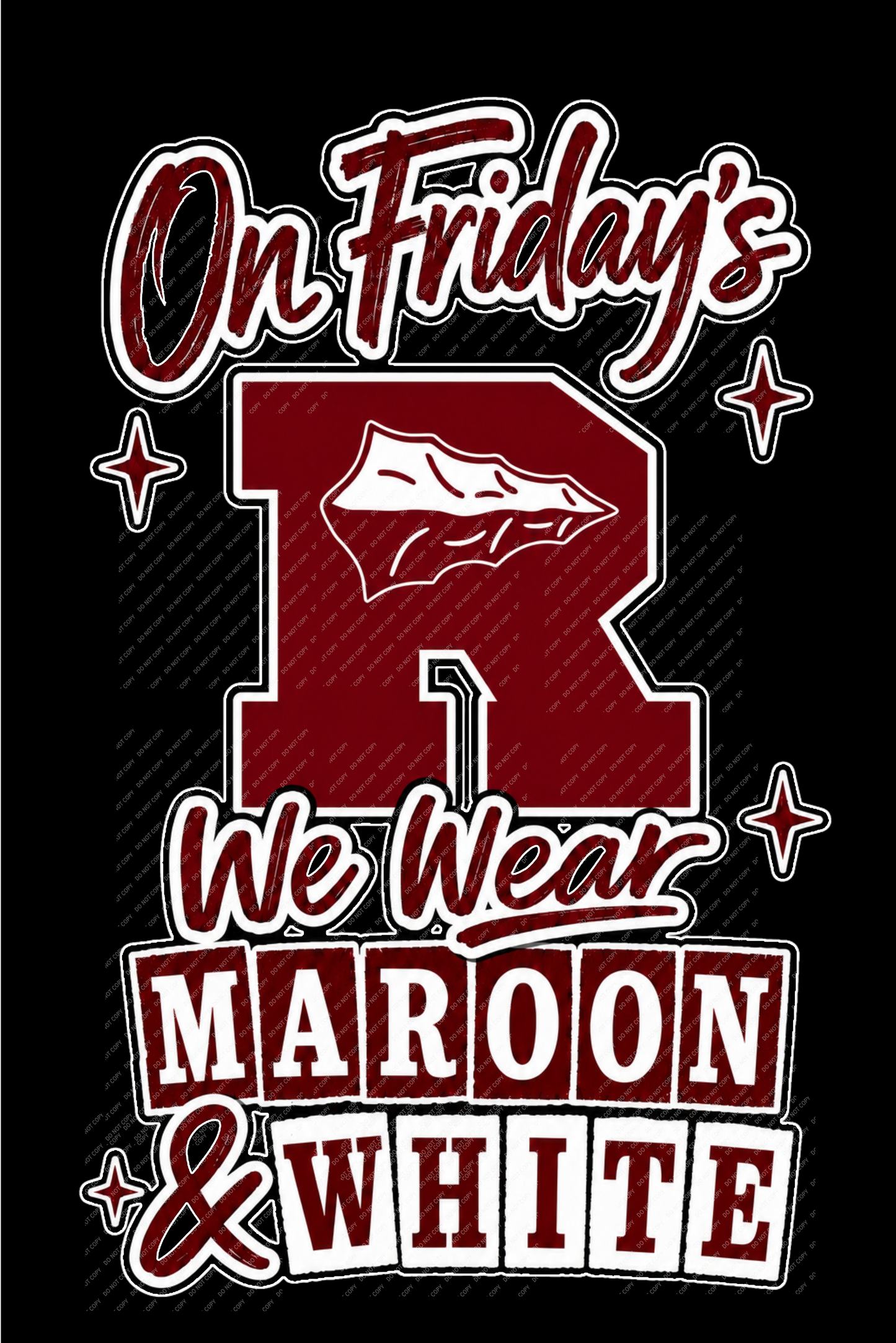 Riesel Indians On Friday's We Wear Maroon & White