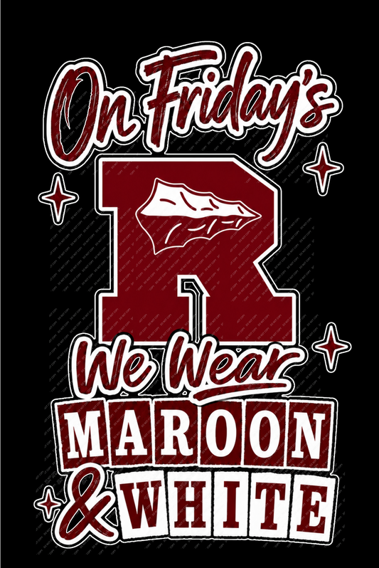 Riesel Indians On Friday's We Wear Maroon & White